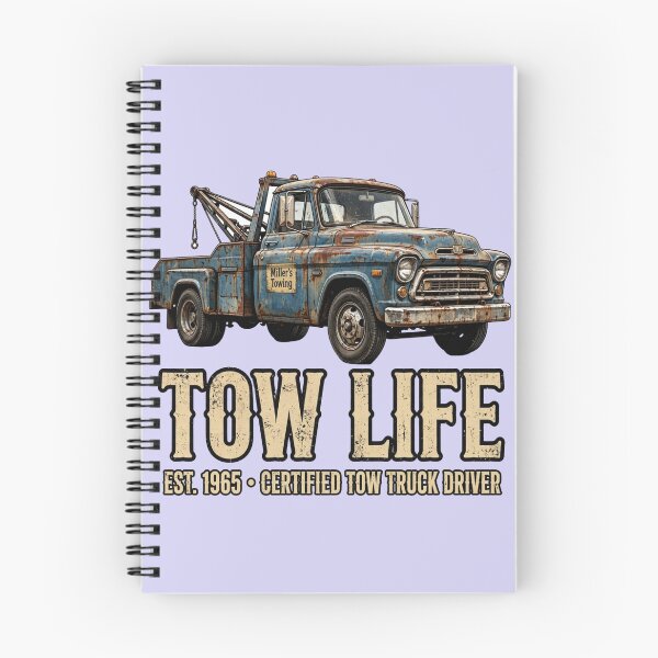 Item preview, Tow Life EST 1965 Certified Tow Truck Driver Vintage Classic Tow Truck designed and sold by Tow Life Co.