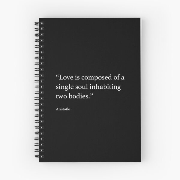 Item preview, "Love is composed of a single soul inhabiting two bodies." Quote by Aristotle designed and sold by Words Of Wisdom.