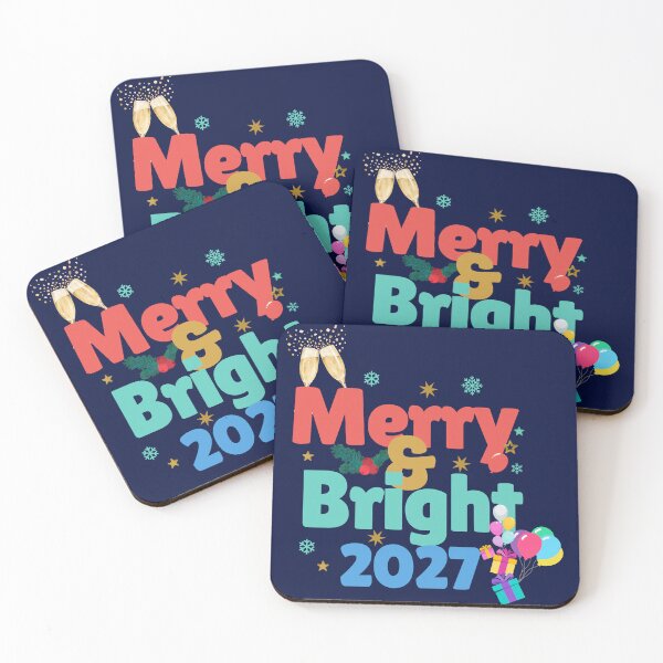 Item preview, Merry and Bright 2027 New Year Holiday Design,brafdesign designed and sold by Brafdesign.