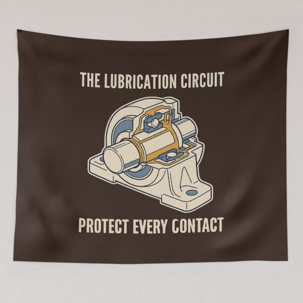 Item preview, The Lubrication Circuit | Industrial Lubrication Engineering designed and sold by Amr Darwish Graphic designer.