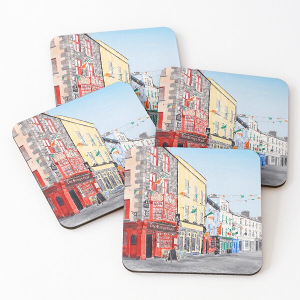 Item preview, Galway Ireland Watercolor Print – Colorful Irish Cityscape designed and sold by POSTERIOCREW.
