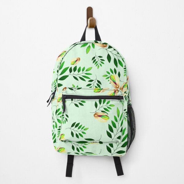 Item preview, Pistachios and Fresh Leaves Seamless Pattern designed and sold by artmakac.