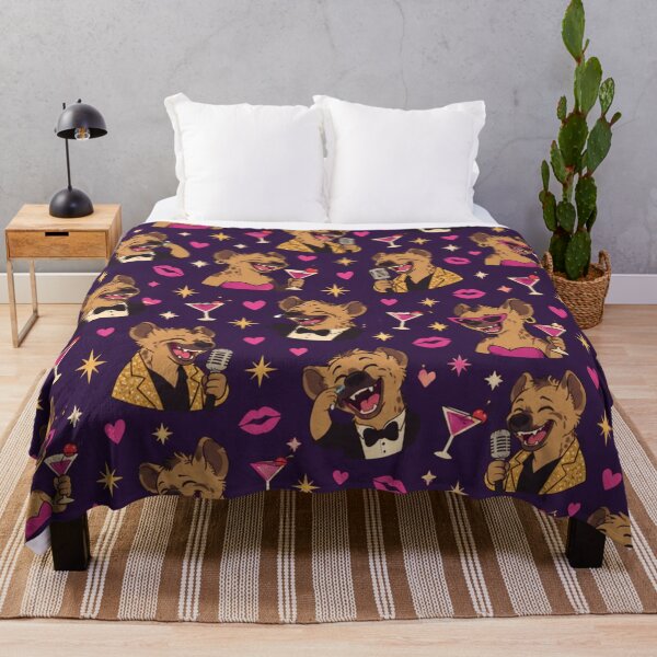 Item preview, Laughing Hyena | Spotted Hyenas on a Night Out with Cocktails, Sequins and Lipstick Kisses designed and sold by Furrenzy.