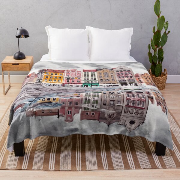 Item preview, Gdansk Poland Wall Art – Historic Cityscape Painting designed and sold by POSTERIOCREW.