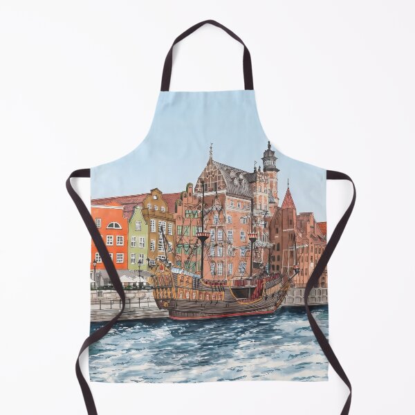 Item preview, Gdansk Watercolor Print – Polish Coastal Cityscape, Poland designed and sold by POSTERIOCREW.
