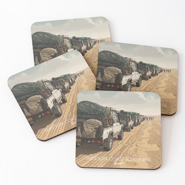 Item preview, Skeleton Coast to Kunene Convoy 4x4 Expedition Namibia Desert Retro Vintage Design Motif designed and sold by strandbar.