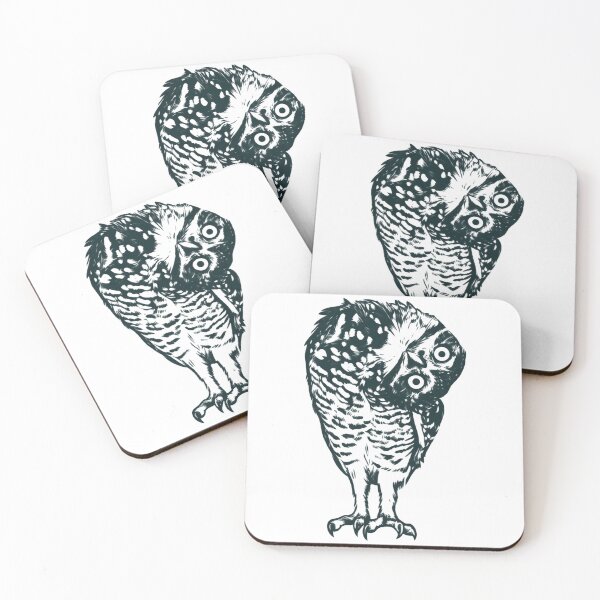 Item preview, Linocut Owl Folk Art Dark Academia Forestcore designed and sold by amberwell-snake.