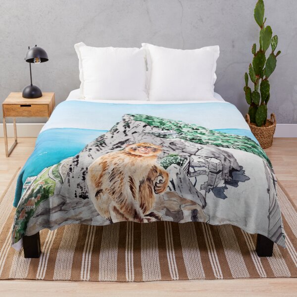 Item preview, Gibraltar Watercolor Print – Rock of Gibraltar Mediterranean Landscape designed and sold by POSTERIOCREW.