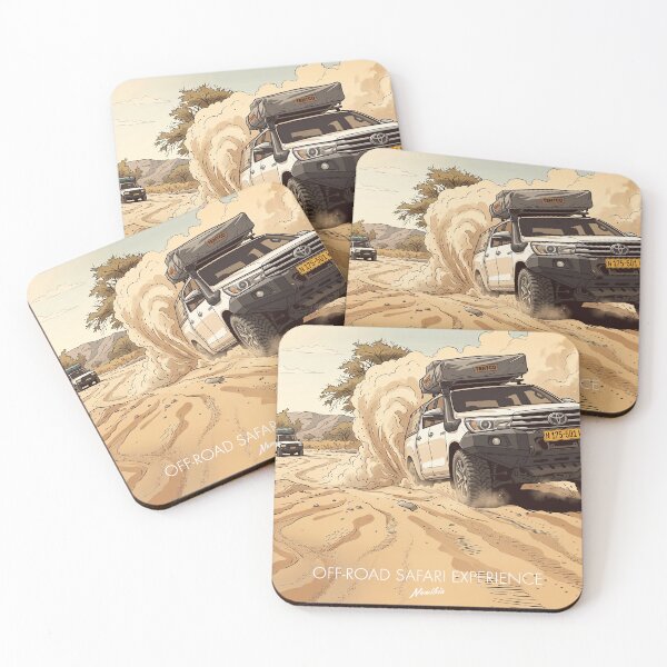 Item preview, Off-Road Safari Experience Namibia Deep Sand 4x4 Drift Retro Vintage Design Motif designed and sold by strandbar.