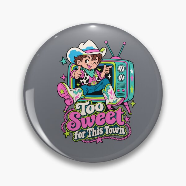 Item preview, Too Sweet for This Town – Retro Cowboy TV designed and sold by Aimetoi.