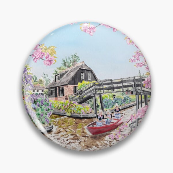 Item preview, Giethoorn Netherlands Wall Art – Dutch Village Landscape designed and sold by POSTERIOCREW.