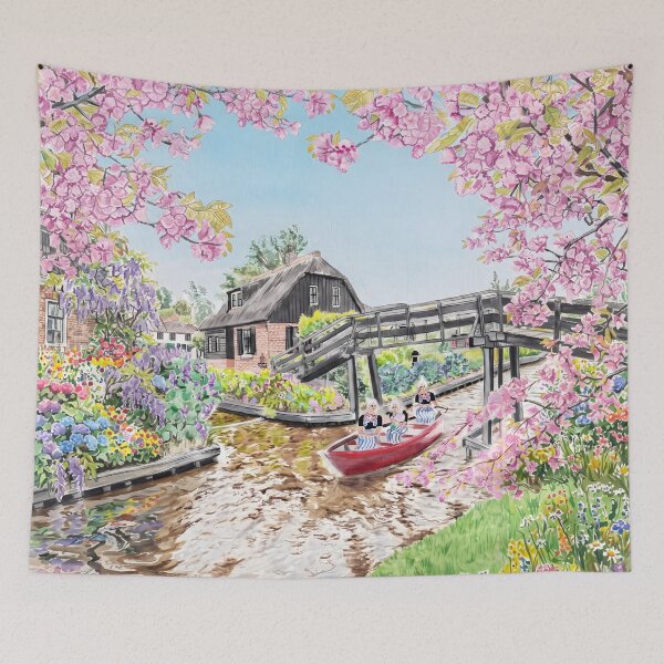 Item preview, Giethoorn Netherlands Wall Art – Dutch Village Landscape designed and sold by POSTERIOCREW.