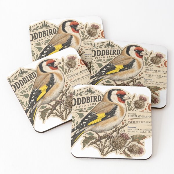 Item preview, European Goldfinch — Decorates the Minutes | Oddbird Field Club designed and sold by OddbirdForest.
