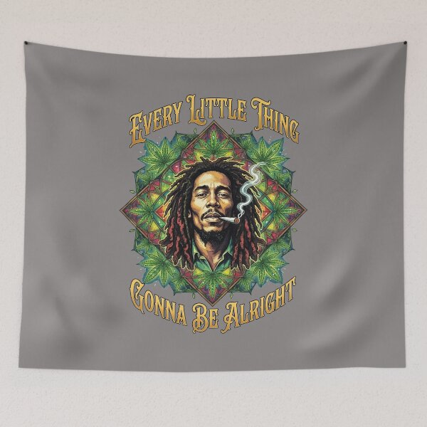 Item preview, Rasta Man Quote Positive Vibes Emblem-70 designed and sold by BilgiHasan.