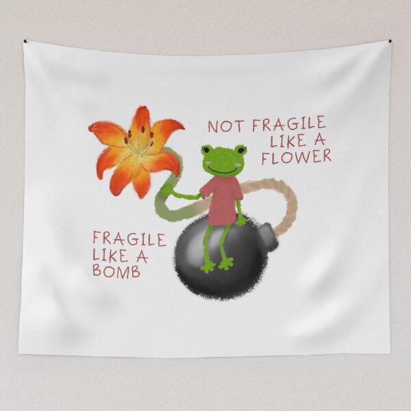 Item preview, NOT FRAGILE LIKE A FLOWER, FRAGILE LIKE A BOMB designed and sold by HOP HOP.