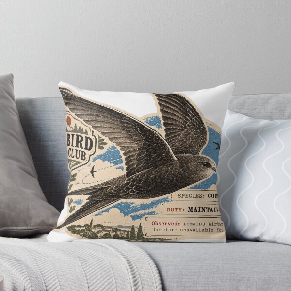 Item preview, Common Swift — Maintains Momentum | Oddbird Field Club designed and sold by OddbirdForest.