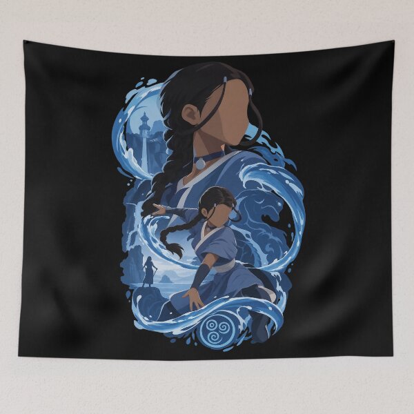 Item preview, Katara Silhouette – Avatar The Last Airbender Art designed and sold by · GAMING SOUL ·.