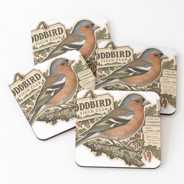Item preview, Common Chaffinch — Counts the Visitors | Oddbird Field Club designed and sold by OddbirdForest.