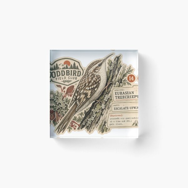 Item preview, Eurasian Treecreeper — Escalates Upward | Oddbird Field Club designed and sold by OddbirdForest.