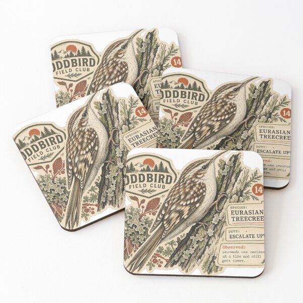 Item preview, Eurasian Treecreeper — Escalates Upward | Oddbird Field Club designed and sold by OddbirdForest.
