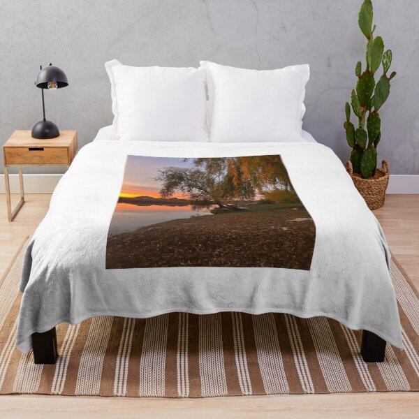 Item preview, Ukraine Golden Sunset Willow Tree River Autumn Landscape designed and sold by Каленчук Арт.