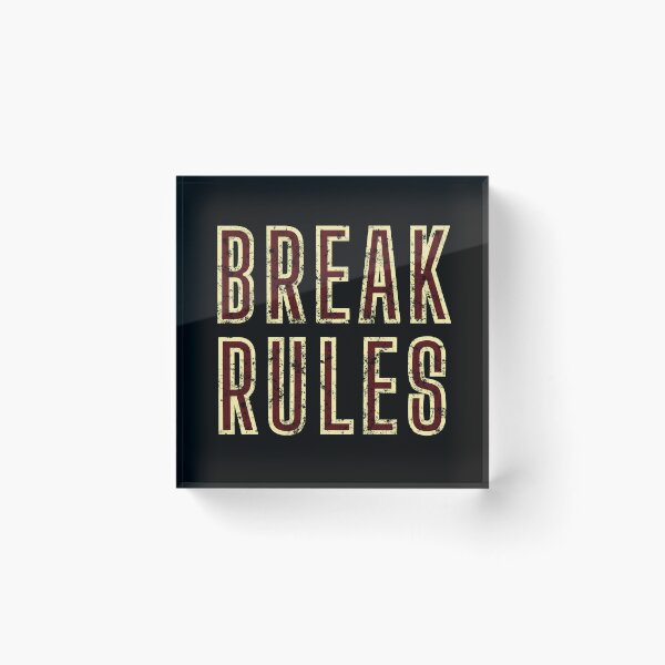 Item preview, Break Rules Motivational Vintage Typography designed and sold by Detroja Typography.