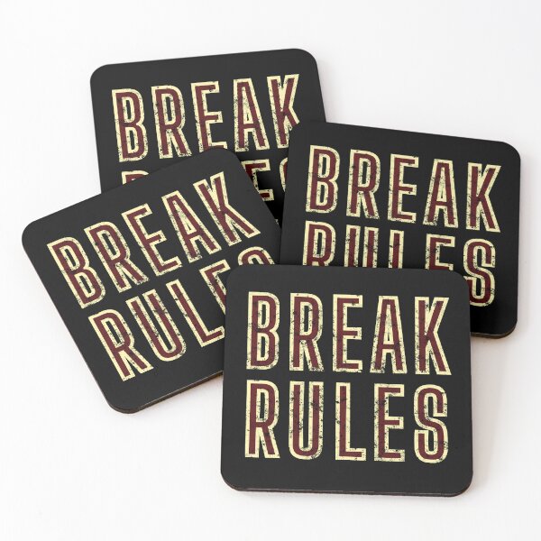 Item preview, Break Rules Motivational Vintage Typography designed and sold by Detroja Typography.