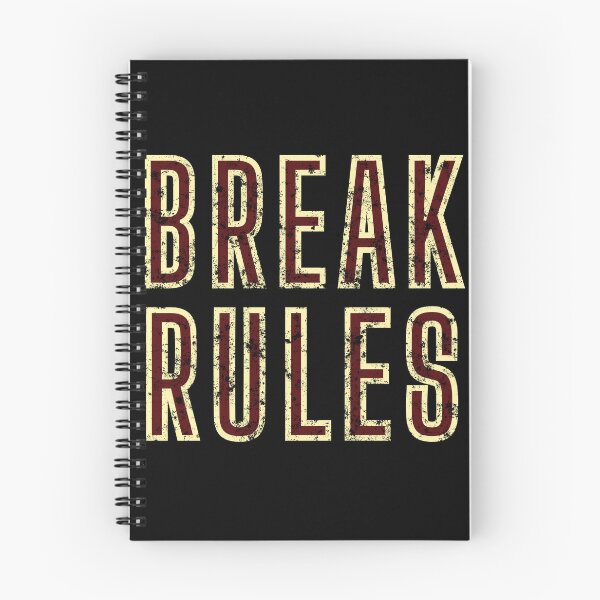 Item preview, Break Rules Motivational Vintage Typography designed and sold by Detroja Typography.