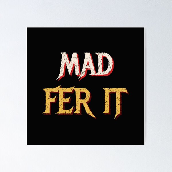 Item preview, Mad Fer It - Retro 90s Britpop Manchester Slogan designed and sold by Rebel Rewind.