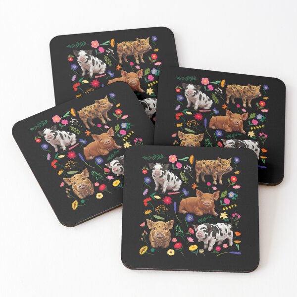 Item preview, Cute Pigs Colorful Floral Pattern Farm Animal Lover designed and sold by Heropkiwe.