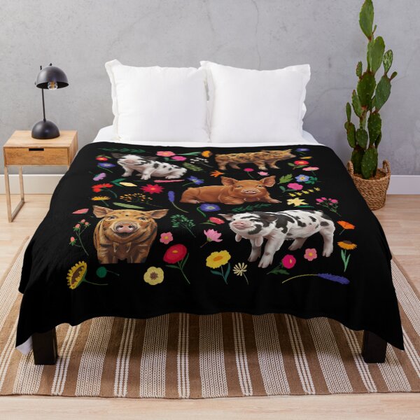 Item preview, Cute Pigs Colorful Floral Pattern Farm Animal Lover designed and sold by Heropkiwe.