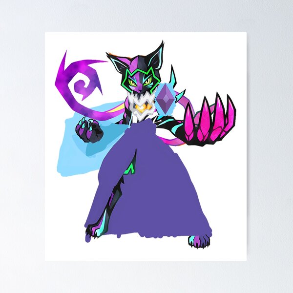 Item preview, Powerful Psychic Feline Beast Gaming Monster designed and sold by Suwan1-Matilena.