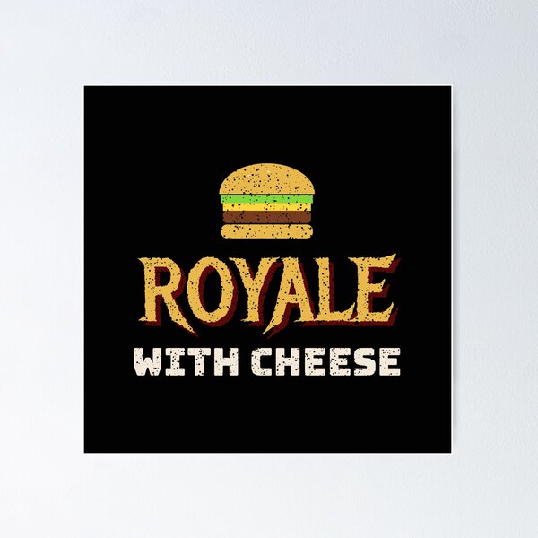 Item preview, Royale With Cheese - Retro Cult Film Burger Quote designed and sold by Rebel Rewind.