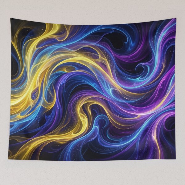 Item preview, Cosmic dance of flowing colors designed and sold by Sigtrix.