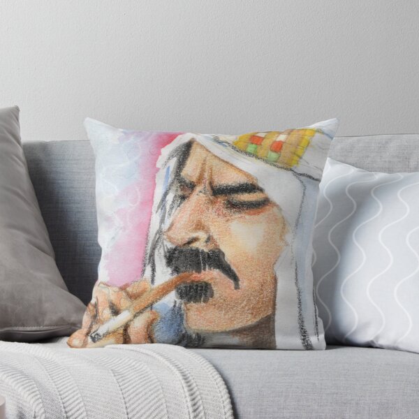Item preview, Mustached Man in White Headwrap Design designed and sold by Oddball-Ink-Art.