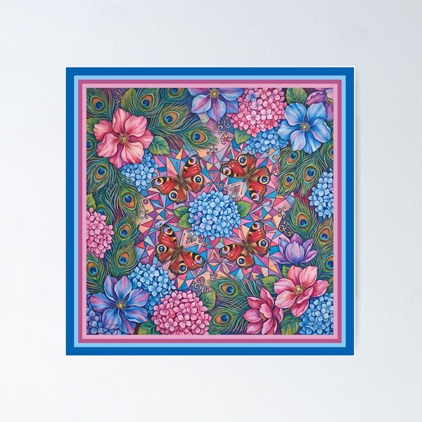 Item preview, Butterflies and Hydragea designed and sold by Nira Dabush.