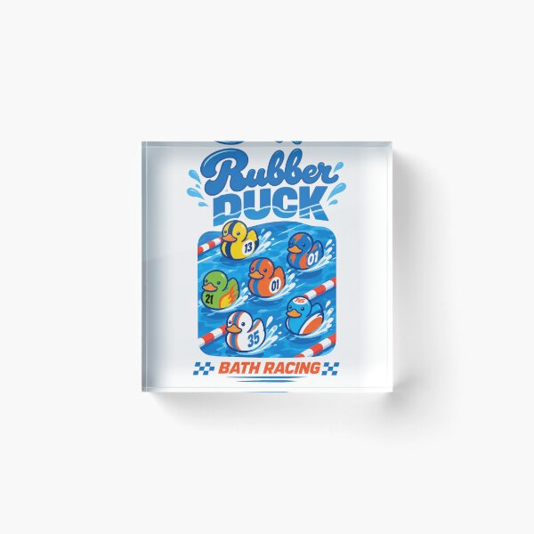 Item preview, Rubber Duck Bath Racing designed and sold by Colorful-Garden.