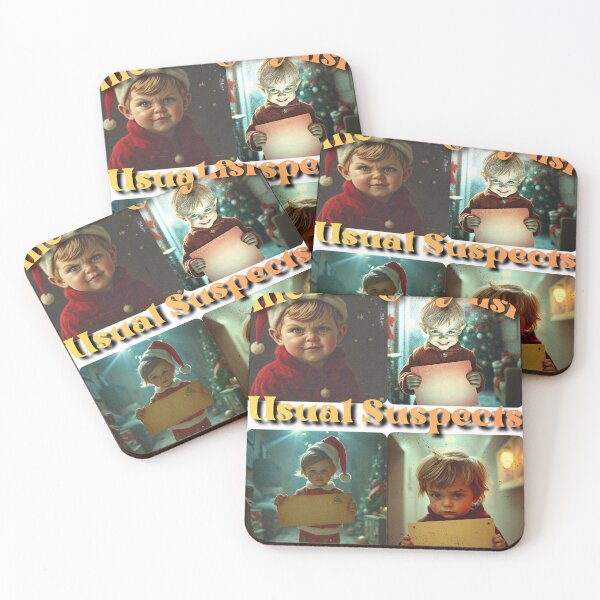 Item preview, Naughty List Usual Suspects Christmas Art designed and sold by TheGoodShelf7.