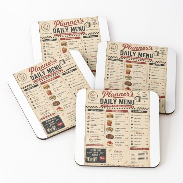 Item preview, Planner's Daily Menu – Funny Planning Engineer designed and sold by Eng-Art.