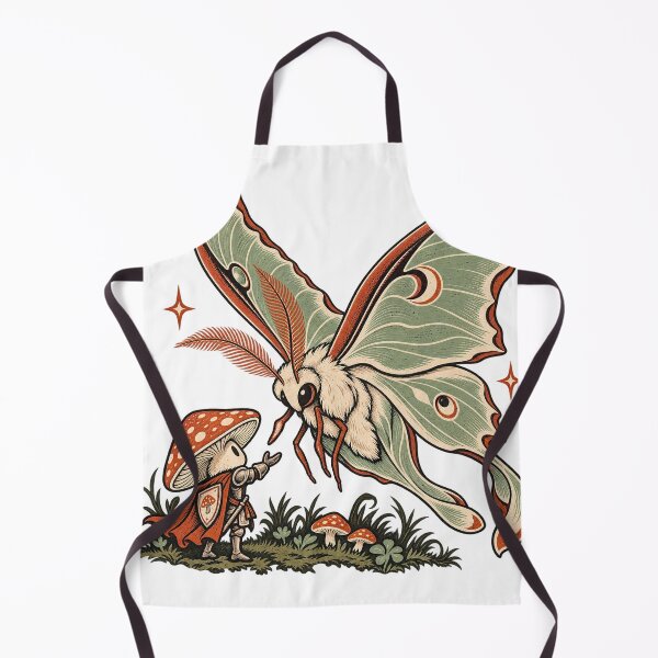 Item preview, Mushroom Knight Meets Giant Moon Moth designed and sold by gallleriaworld.