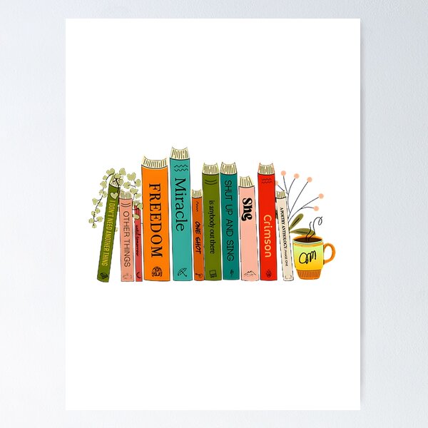 Item preview, Joe's Cozy Bookshelf Illustration for Book Lovers and Home Decor designed and sold by Eniyocha.