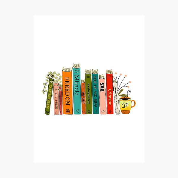 Item preview, Joe's Cozy Bookshelf Illustration for Book Lovers and Home Decor designed and sold by Eniyocha.