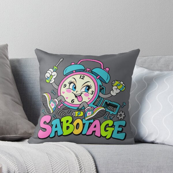 Item preview, Sabotage O'Clock – Funny Retro Alarm Clock designed and sold by Aimetoi.