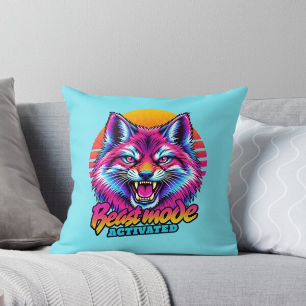 Item preview, Fox Beast Mode - Neon Cyberpunk Horror designed and sold by PixelsPaws.