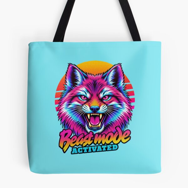Item preview, Fox Beast Mode - Neon Cyberpunk Horror designed and sold by PixelsPaws.