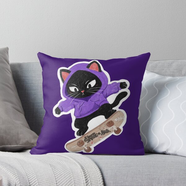 Item preview, Skater Black Cat designed and sold by Mochihoshii.