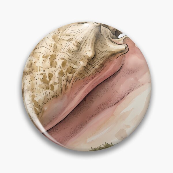 Item preview, Vintage Naturalist Queen Conch — Antique Shell Plate designed and sold by Catch333.