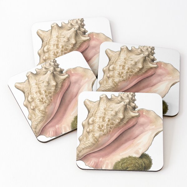 Item preview, Vintage Naturalist Queen Conch — Antique Shell Plate designed and sold by Catch333.