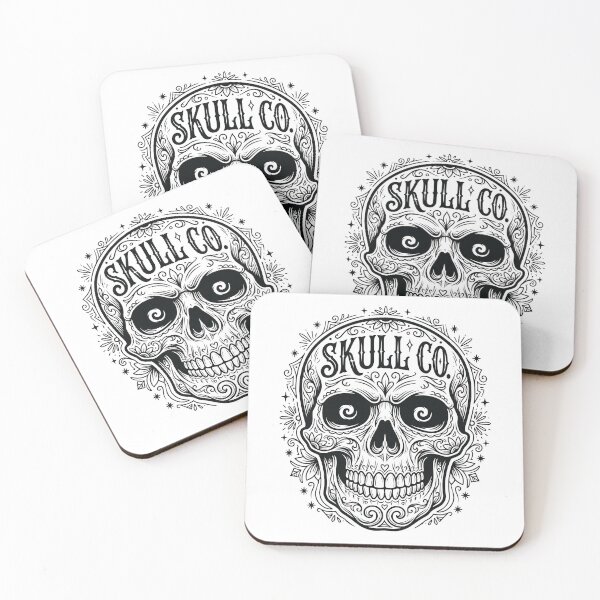 Item preview, Skull Co. : Gothic Skull Skeleton Art Spooky Graphic Dark Design Skull Company designed and sold by NewaveBoutique.