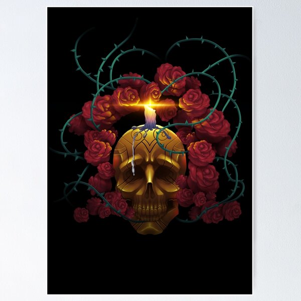 Item preview, Skull and Roses designed and sold by javine.